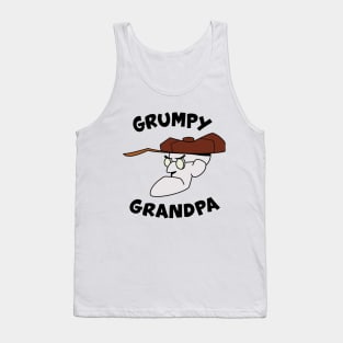 Grumpy Grandpa (white) Tank Top